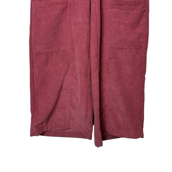 Hunter & Brown Dusty Coral Corduroy Wide Leg Cargo Style Pants Sz. M - Picture 9 of 14